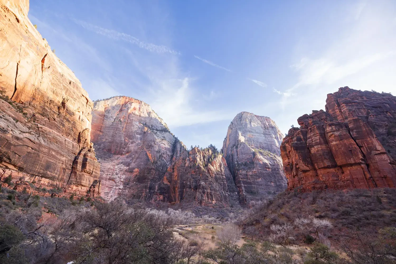 rock formations at zion